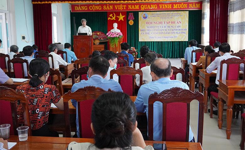 Quảng Trị tổ chức Hội nghị tập huấn nghiệp vụ và sử dụng Capi điều tra cơ sở sản xuất kinh doanh cá thể, cơ sở tôn giáo, tín ngưỡng